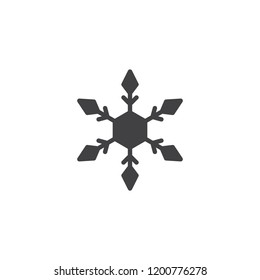 Snowflake vector icon. filled flat sign for mobile concept and web design. Snow winter solid icon. Symbol, logo illustration. Pixel perfect vector graphics