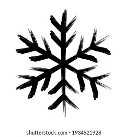 Schneeflocken, Vektorsymbol. Eiskristall-Symbol Vorhersage und Wetter Schneefall Schild. Frost und Kälte Logo.
