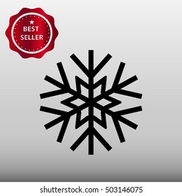 Snowflake Vector Icon Illustration