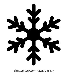 icono del vector copo de nieve aislado en fondo blanco, ilustración vectorial, temporada de invierno