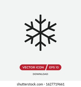 Snowflake vector icon in modern design style for web site and mobile app