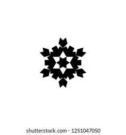 snowflake vector icon. snowflake sign on white background. snowflake icon for web and app
