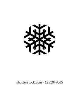 snowflake vector icon. snowflake sign on white background. snowflake icon for web and app