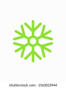 Snowflake vector icon. Snow illustration, Winter season, symbol ice, icon cold.