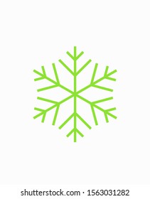 Snowflake vector icon. Snow illustration, Winter season, symbol ice, icon cold.