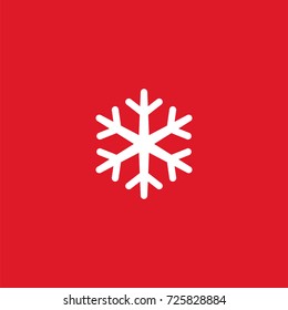 Snowflake vector icon. Snow pictogram. Winter symbol. Element for your design