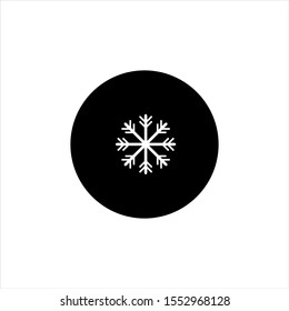 snowflake vector icon. snow symbol. flat vector sign isolated on white background