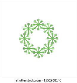 snowflake vector icon. snow symbol. flat vector sign isolated on white background