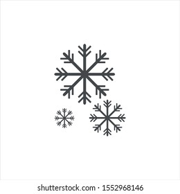 snowflake vector icon. snow symbol. flat vector sign isolated on white background