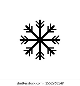 snowflake vector icon. snow symbol. flat vector sign isolated on white background