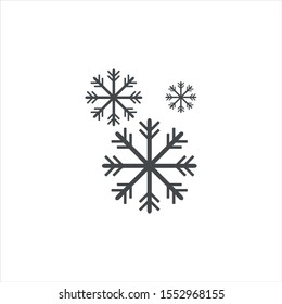 snowflake vector icon. snow symbol. flat vector sign isolated on white background