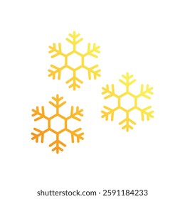 Snowflake vector icon stock illustration