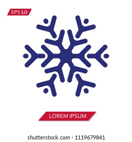 snowflake vector icon symbol