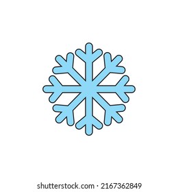 snowflake vector icon symbol illustration