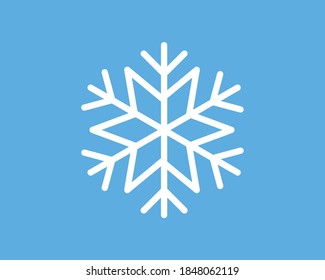 Snowflake vector icon. Symbol of winter, christmas and holidays. Linear editable illustration.