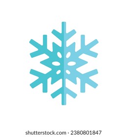 icono del vector copo de nieve, concepto de invierno y escarcha.