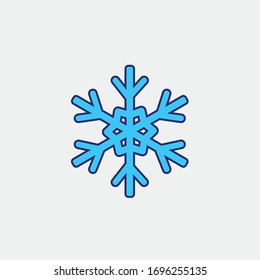 snowflake vector icon winter weather icon