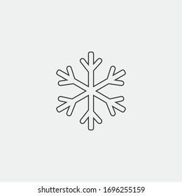 snowflake vector icon winter weather icon
