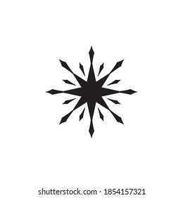 Snowflake vector icon, You can use it for logo and icon designs