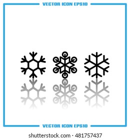 snowflake vector illustration EPS 10.