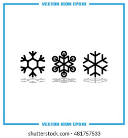 snowflake vector illustration EPS 10.