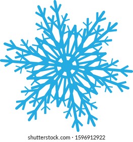 snowflake vector illustration flower shape