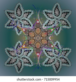 Snowflake Vector illustration. Snowflake Icon. Vector illustration. Snowflake isolated on background.