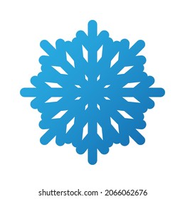 Copo de nieve. Ilustración vectorial aislada en fondo blanco.