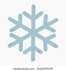 Snowflake vector illustration isolated on white background	