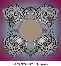 Snowflake Vector illustration. Vector illustration. Snowflake isolated on background.