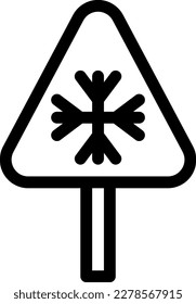 snowflake Vector illustration on a transparent background. Premium quality symmbols. Thin line vector icons for concept and graphic design.
