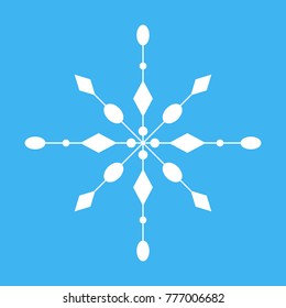 snowflake vector illustration. Winter, cold,frost, christmas
