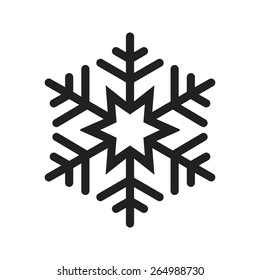 Snowflake vector image to be used in web applications, mobile applications, and print media.