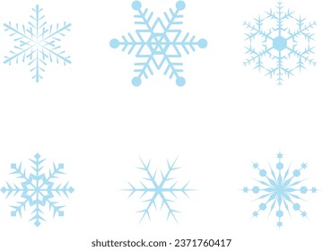 Imagen vectorial de copo de nieve o imagen prediseñada