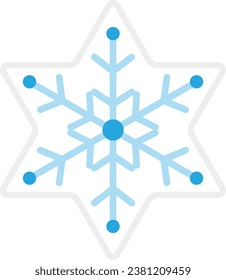 Schneeflocken-Vektorbild oder Clipart