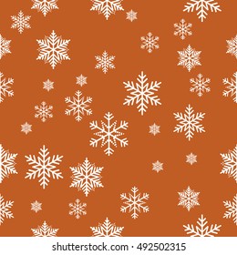 Snowflake vector pattern.