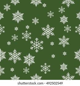 Snowflake vector pattern.