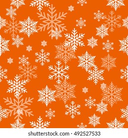 Snowflake vector pattern.
