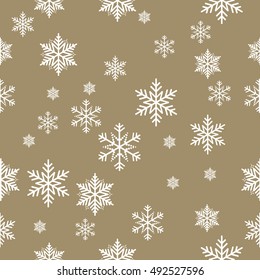Snowflake vector pattern.