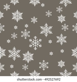 Snowflake vector pattern.