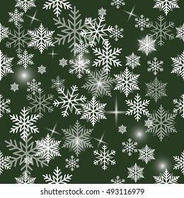 Snowflake vector pattern.