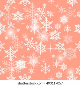 Snowflake vector pattern.