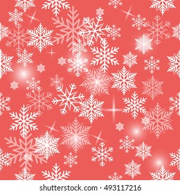 Snowflake vector pattern.