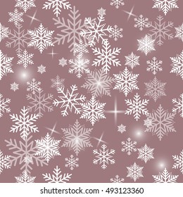 Snowflake vector pattern.
