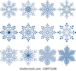 Snowflake Vector Set