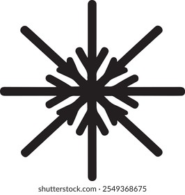 Snowflake vector Silhouette Art Design