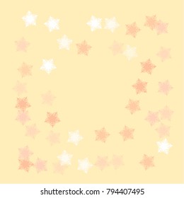 Snowflake vector which consists of isolated elements. Stylish, consist of beautiful elements in snowflake vector. Can be used as print, wallpaper, cards, poster, logo, background and etc.