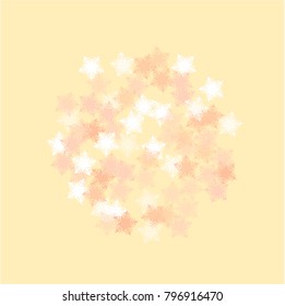Snowflake vector which consists of isolated elements. Stylish, consist of beautiful elements in snowflake vector. Can be used as print, wallpaper, cards, poster, logo, background and etc.