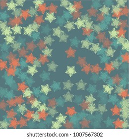 Snowflake vintage which consists of isolated elements. Stylish, consist of beautiful elements in snowflake vintage. Can be used as print, wallpaper, cards, poster, logo, background