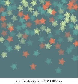 Snowflake vintage which consists of isolated elements. Stylish, consist of beautiful elements in snowflake vintage. Can be used as print, wallpaper, cards, poster, logo, background
